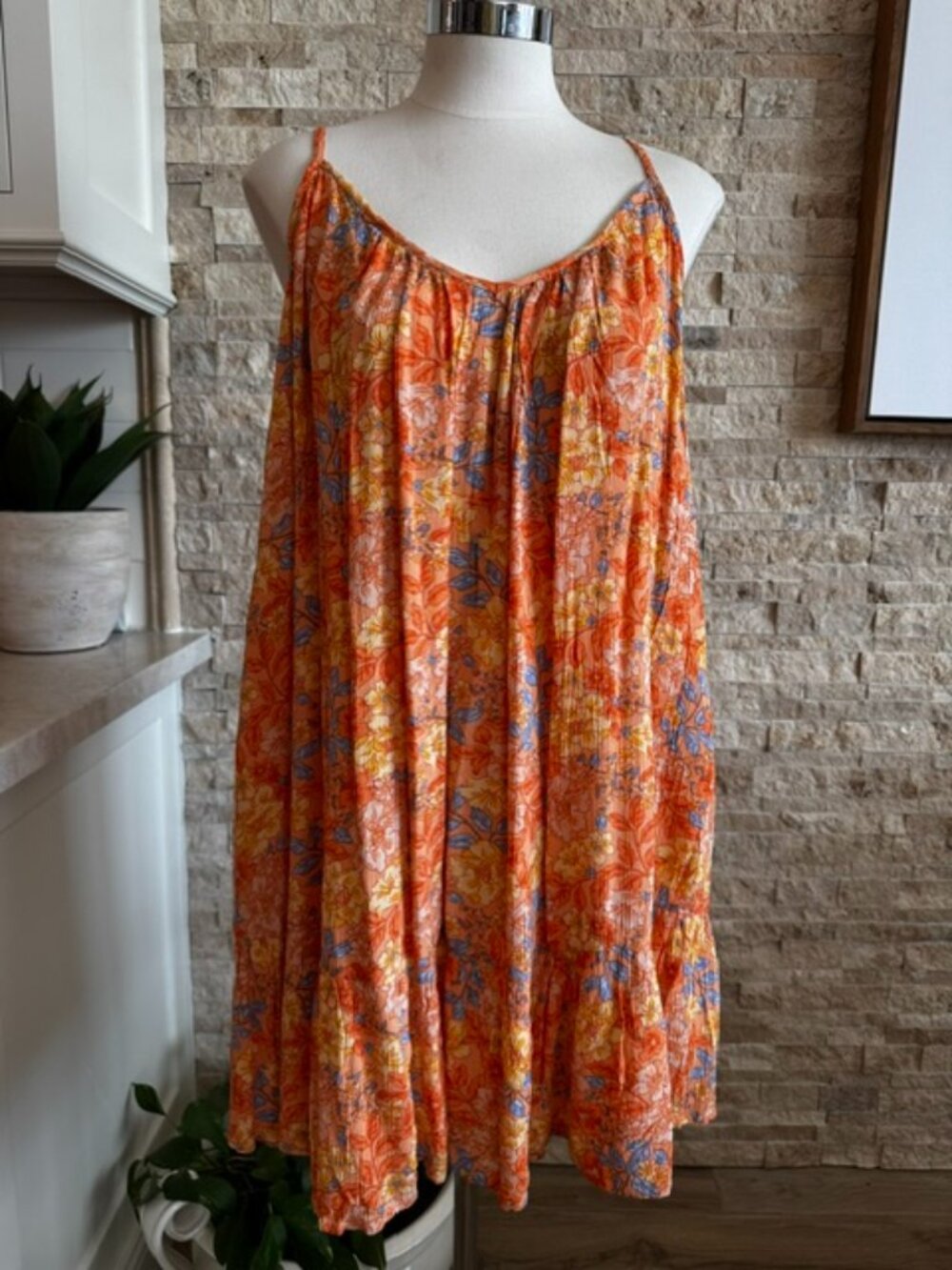 Billabong Babydoll Floral Cover-up Dress Large NWOT